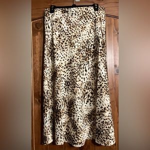 LOFT Medium animal print skirt
